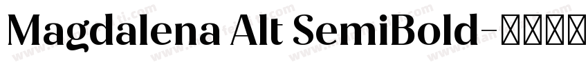 Magdalena Alt SemiBold字体转换